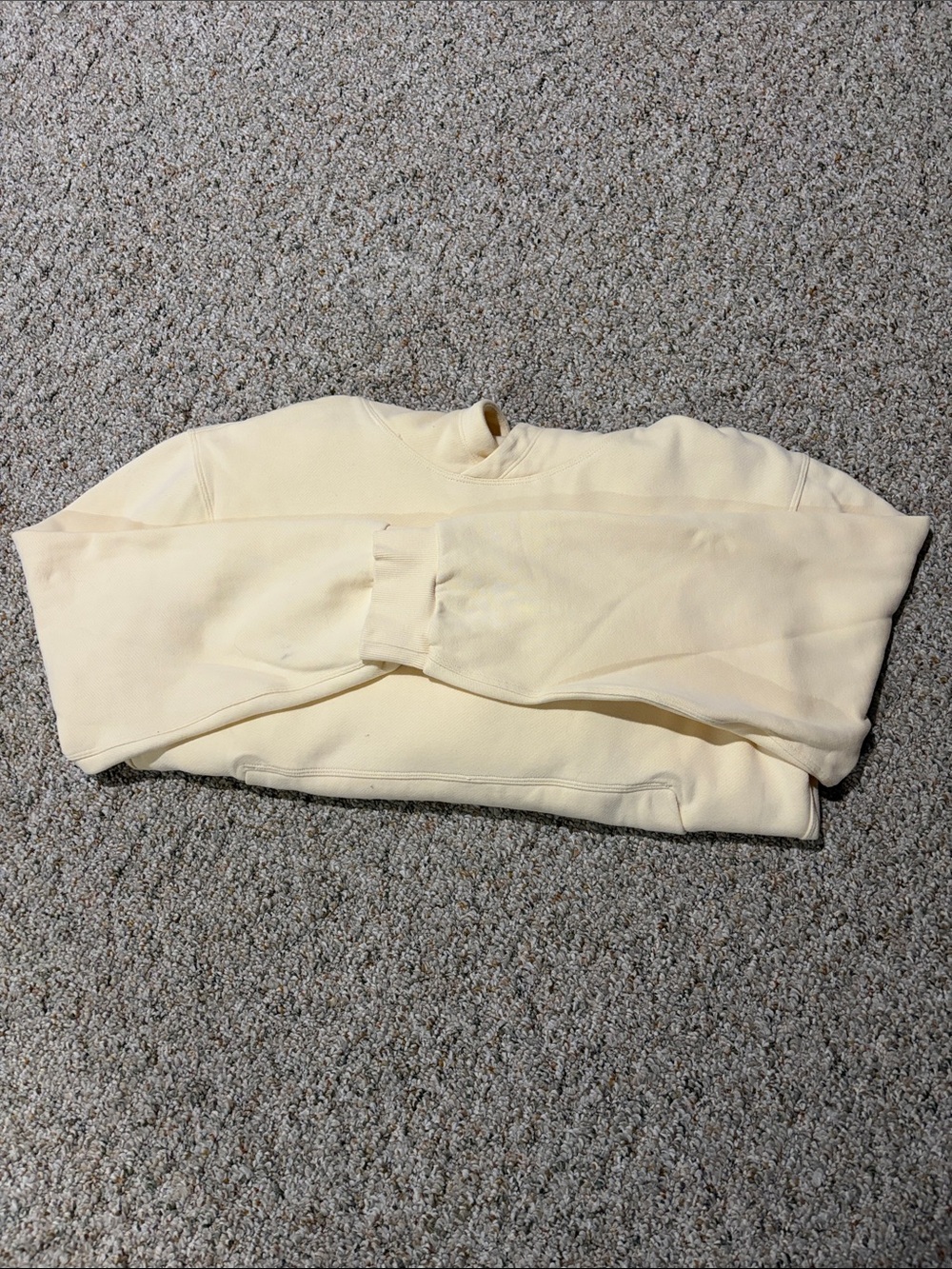 Light yellow LULULEMON hoodie